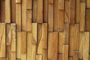 Walls with neatly arranged wood textures are perfect for house facades photo