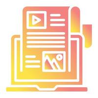 blog icon, suitable for a wide range of digital creative projects. Happy creating. vector