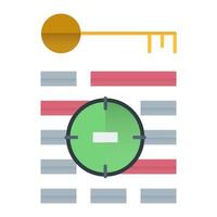 keyword targeting icon, suitable for a wide range of digital creative projects. Happy creating. vector