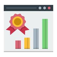 website ranking icon, suitable for a wide range of digital creative projects. Happy creating. vector