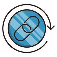 backlinks icon, suitable for a wide range of digital creative projects. Happy creating. vector