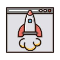 landing page  icon, suitable for a wide range of digital creative projects. Happy creating. vector
