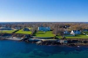 Newport, Rhode Island - Nov 29, 2020 -  Exterior view of historic Rosecliff Mansion in Newport, Rhode Island. photo