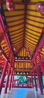 This is a photo of the roof of the Sam Poo Kong temple in Semarang.