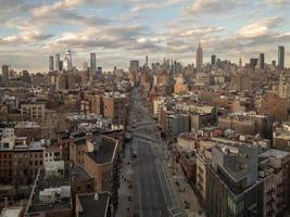 Midtown Manhattan panoramic skyline looking North in New York City. photo