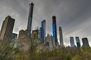 Skyscrapers along Central Park South. Also known as Billionaries Row in New York City. photo