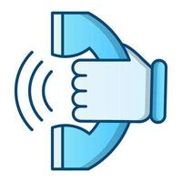 voice call icon, suitable for a wide range of digital creative projects. Happy creating. vector