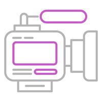 icono de videocámara, adecuado para una amplia gama de proyectos creativos digitales. feliz creando. vector