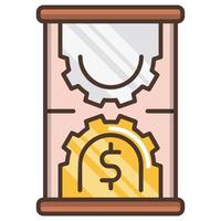 Time efficiency icon, suitable for a wide range of digital creative projects. Happy creating. vector