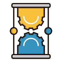 Time management icon, suitable for a wide range of digital creative projects. Happy creating. vector