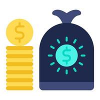cash icon, suitable for a wide range of digital creative projects. Happy creating. vector