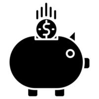 piggy bank icon, suitable for a wide range of digital creative projects. Happy creating. vector