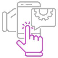 Mobile engineering icon, suitable for a wide range of digital creative projects. Happy creating. vector