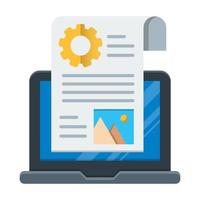 blog management icon, suitable for a wide range of digital creative projects. Happy creating. vector