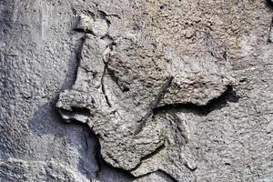 Detailed view on aged concrete walls with cracks and a lot of structure in high resolution photo