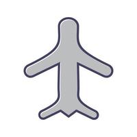 icono de vector de modo avión