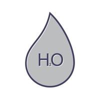 H2O Vector Icon