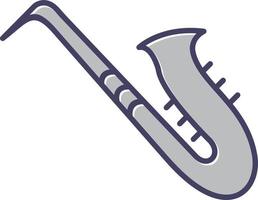 icono de vector de saxofón