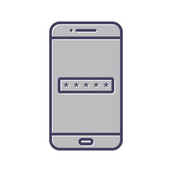 icono de vector de código de acceso