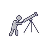 Adjusting Telescope Vector Icon