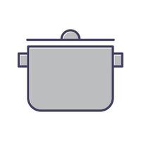 icono de vector de olla de cocina