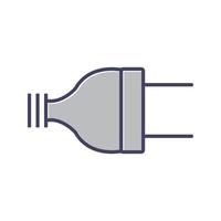 icono de vector de enchufe eléctrico