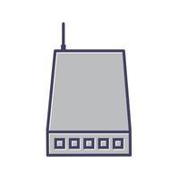 Networking Switch Line Filled Icon vector