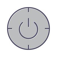 Scheduled power on and off Vector Icon