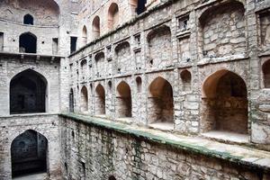 Agrasen Ki Baoli - Step Well situated in the middle of Connaught placed New Delhi India, Old Ancient archaeology Construction photo