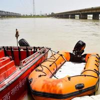 Ganga as seen in Garh Mukteshwar, Uttar Pradesh, India, River Ganga is believed to be the holiest river for Hindus, A view of Garh Ganga Brij ghat which is very famous religious place for Hindus photo