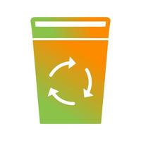 icono de vector de papelera de reciclaje