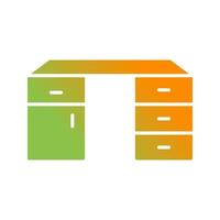 Table with Drawers Vector Icon