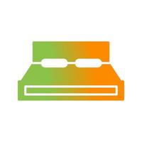 icono de vector de cama doble