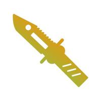 icono de vector de cuchillo