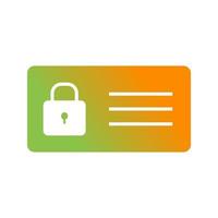 Protected Card Vector Icon
