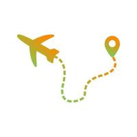 Plane Flying Vector Icon