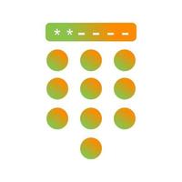 Passcode Lock Vector Icon