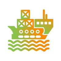 Delivery via Shipping Vector Icon