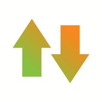 Unique Data Connection Vector Glyph Icon