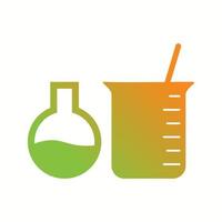 mezcla única química i vector glifo icono