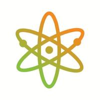 Unique Atomic Structure II Vector Glyph Icon