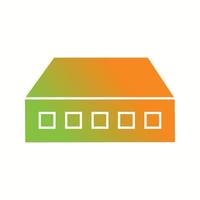 Unique Network Switch Vector Glyph Icon