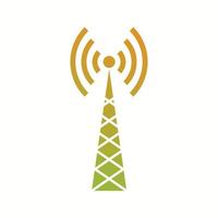 Unique Telecom Tower Vector Glyph Icon