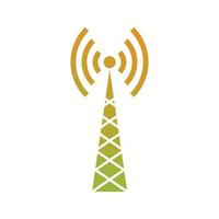 Unique Telecom Tower Vector Glyph Icon