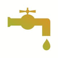 Unique Water Tap Vector Glyph Icon