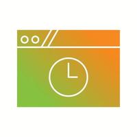 Unique Time Out Vector Glyph Icon