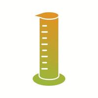 Unique Graduated Cylinder Vector Glyph Icon