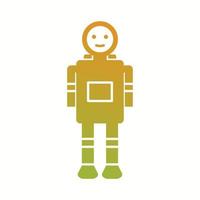 Unique Space Man Vector Glyph Icon