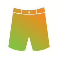 Unique Shorts Vector Glyph Icon