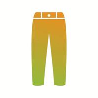 Unique Pants Vector Glyph Icon